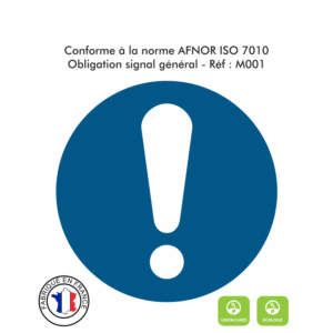 PANNEAU D’OBLIGATION GÉNÉRAL M001
